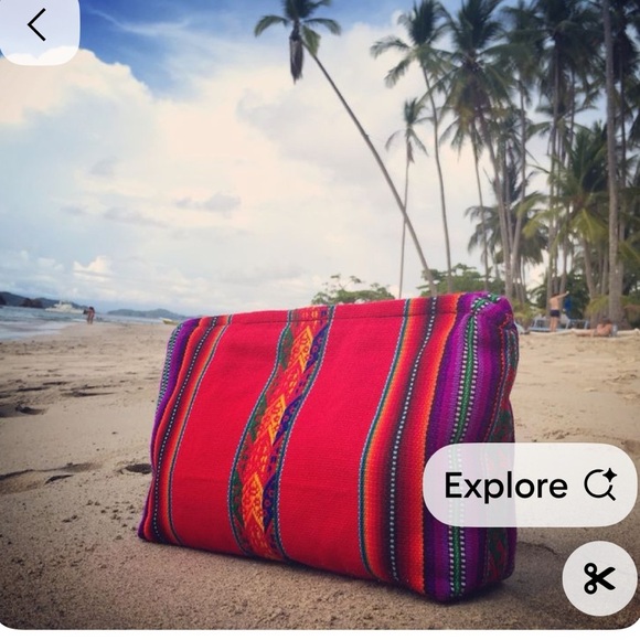 Soulucean Ikat Wet Dry Bag OS Colorful Patterned Clutch For Beach/Travel… - Picture 4 of 11